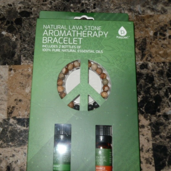 Pursonic Jewelry Pursonic Natural Lavastone Braceletessential Oil Poshmark